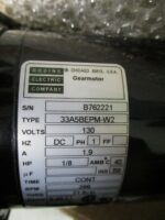 Bodine 33A5BEPM-W2 AC Gearmotor 1.9A 1/8HP 266RPM 130Volts Ratio 9.40:1 *NEW* - Image 7