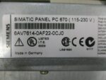 SIemens 6AV7614-0AF22-0CJ0 Simatic Panel PC670 115-230VAC Fw 06 SV C *Tested* - Image 8