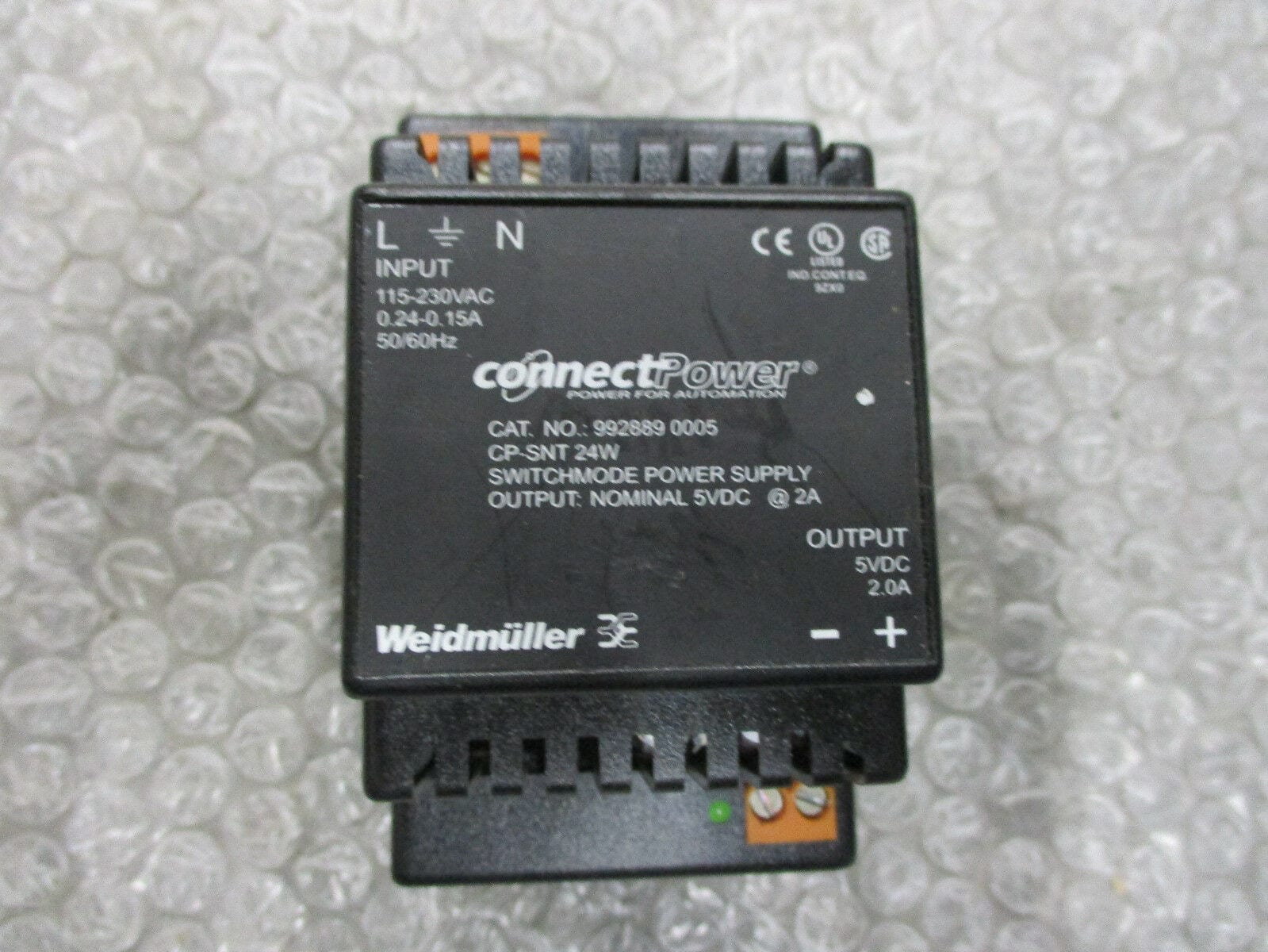 Weidmuller-992889-0005-Connect-Power-Supply-115-230VAC-5VDC-2A-CP-SNT-Tested-163491076820.jpg Weidmuller 992889 0005 Connect Power Supply 115-230VAC 5VDC 2A CP-SNT *Tested* - Image 1