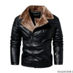 Men's Premium Black Buffalo Hide Aviator Leather Jacket