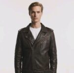 Signature Dark Espresso Cowhide Cross-Zip Biker Jacket